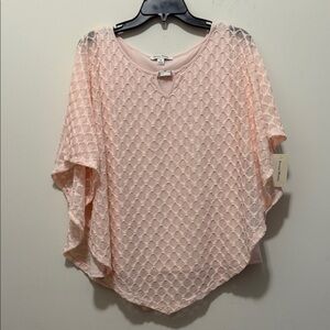 Studio Works Light Pink Textured Blouse